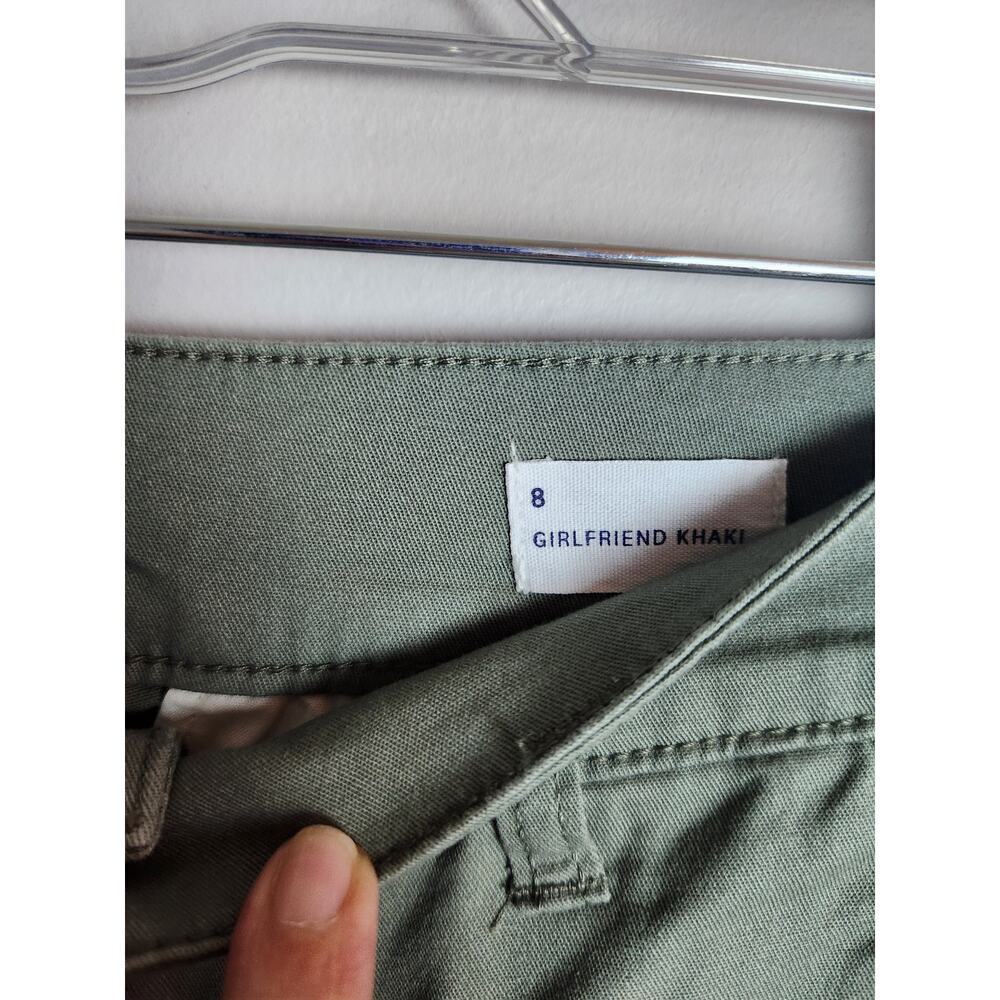 GAP Girlfriend Khaki Olive Green sz 8 womens Careerwear workwear uniform - Picture 6 of 11